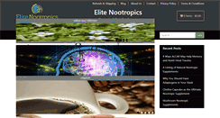 Desktop Screenshot of elitenootropics.com